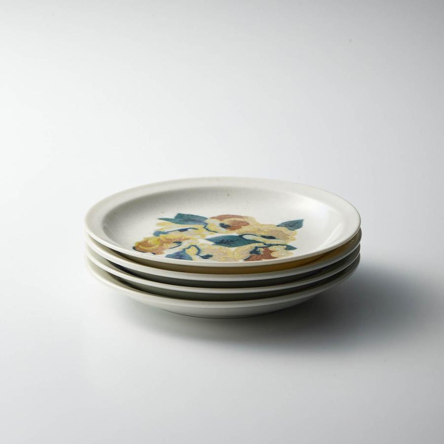 ベルメゾン（BELLE MAISON） ヨーロッパヴィンテージ柄の美濃焼小皿4