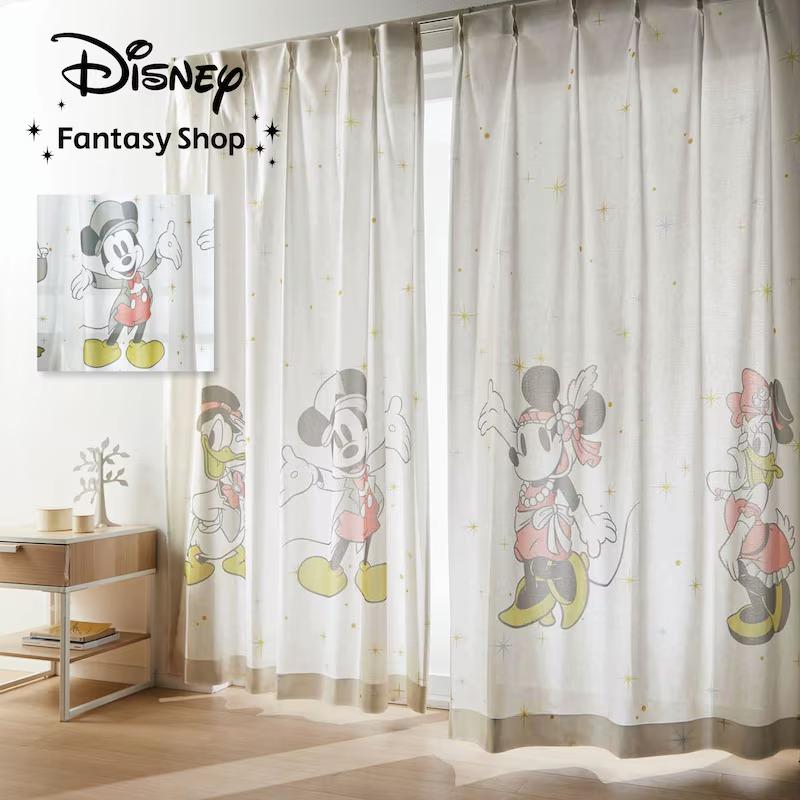 ディズニー カーテンレース付 100×230 Disney（ディズニー） カーテン ミラーレースカーテン ミラーレース