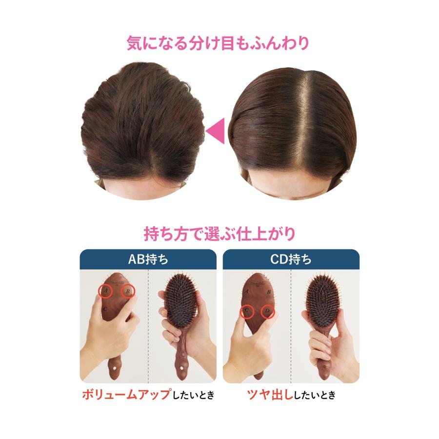 ヘアブラシ ブラシ プリンセスクラス クリーナー 巾着ポーチ付き