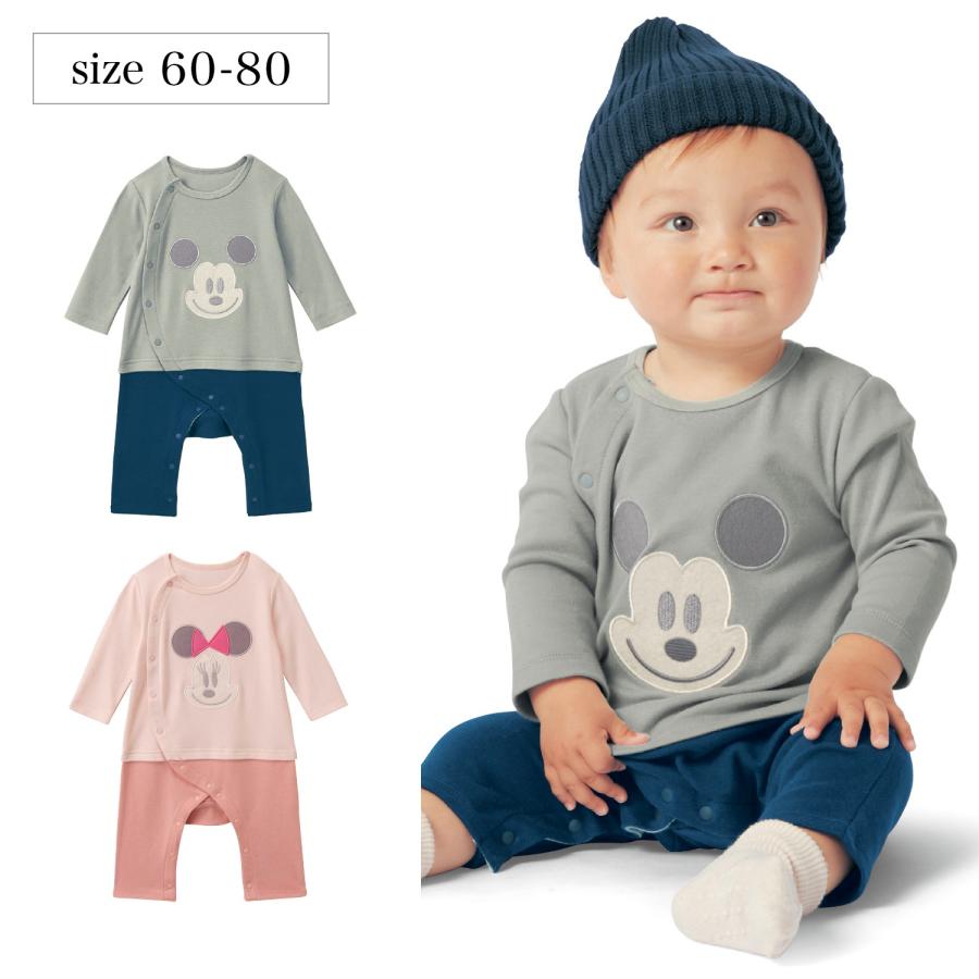 Disney ディズニー ビッグフェイスアップリケカエルロンパース 60 70 80 001 ベルメゾン Yahoo ショッピング店 通販 Yahoo ショッピング