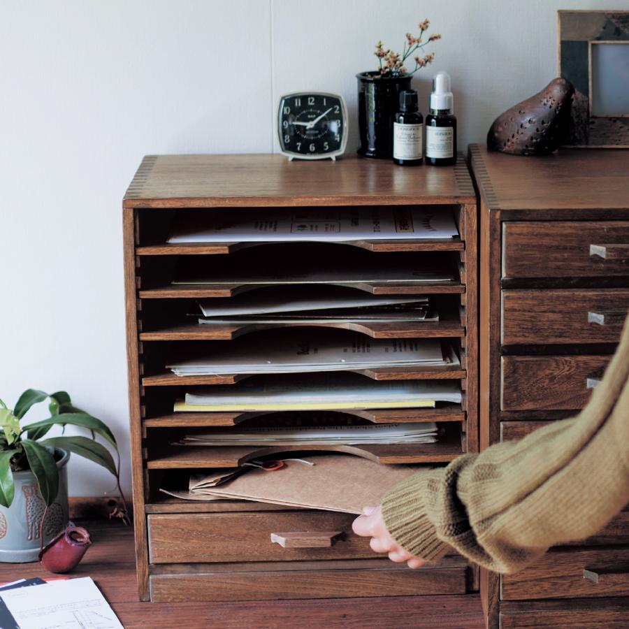 ベルメゾン（BELLE MAISON） 書類収納棚 収納棚 収納ラック 卓上ラック