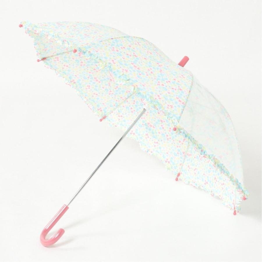 前が見える１面透明素材のガーリー総柄長傘 001 ベルメゾン Yahoo ショッピング店 通販 Yahoo ショッピング