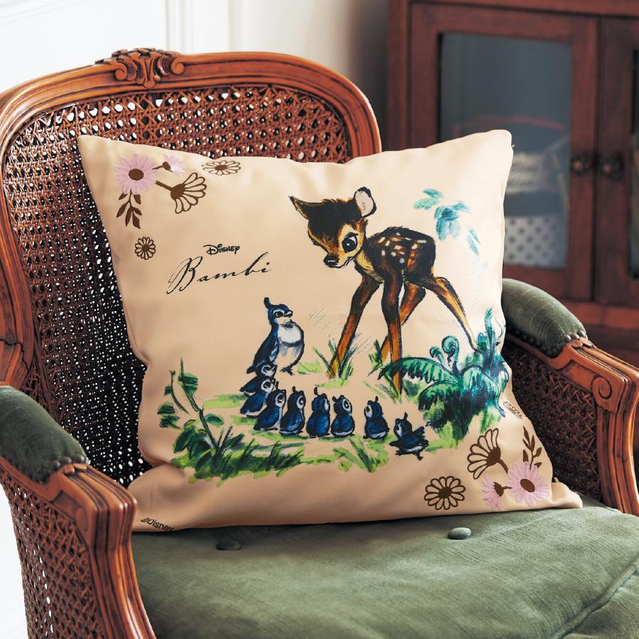 Disney（ディズニー） 刺繍のクッションカバー「バンビ」 : ベルメゾン