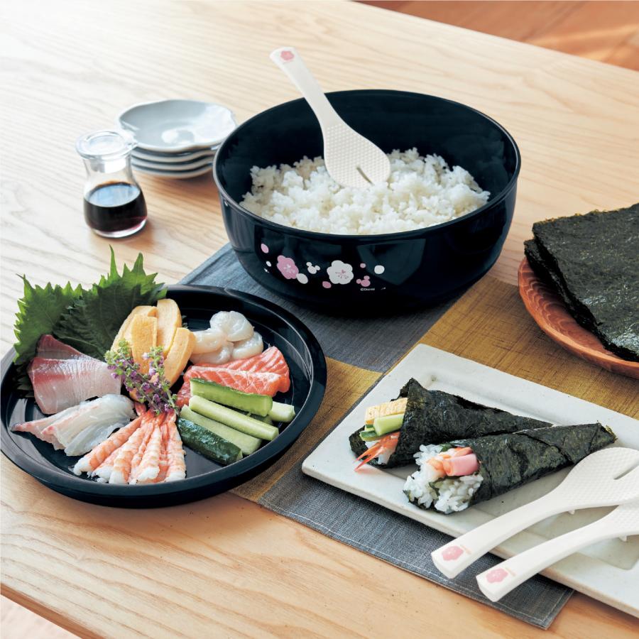 Disney（ディズニー） 寿司桶＆しゃもじ3本セット ミッキーモチーフ