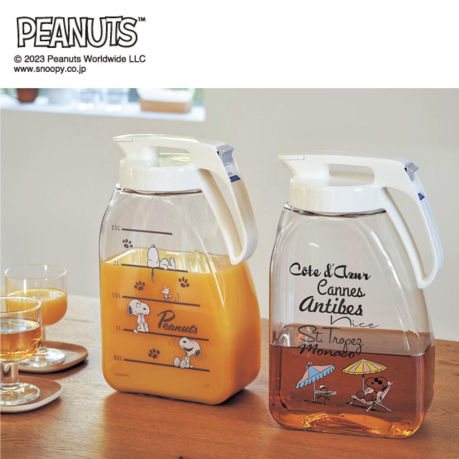PEANUTS お茶ポット 麦茶ポット 冷水筒 ピッチャー 3L 3リットル
