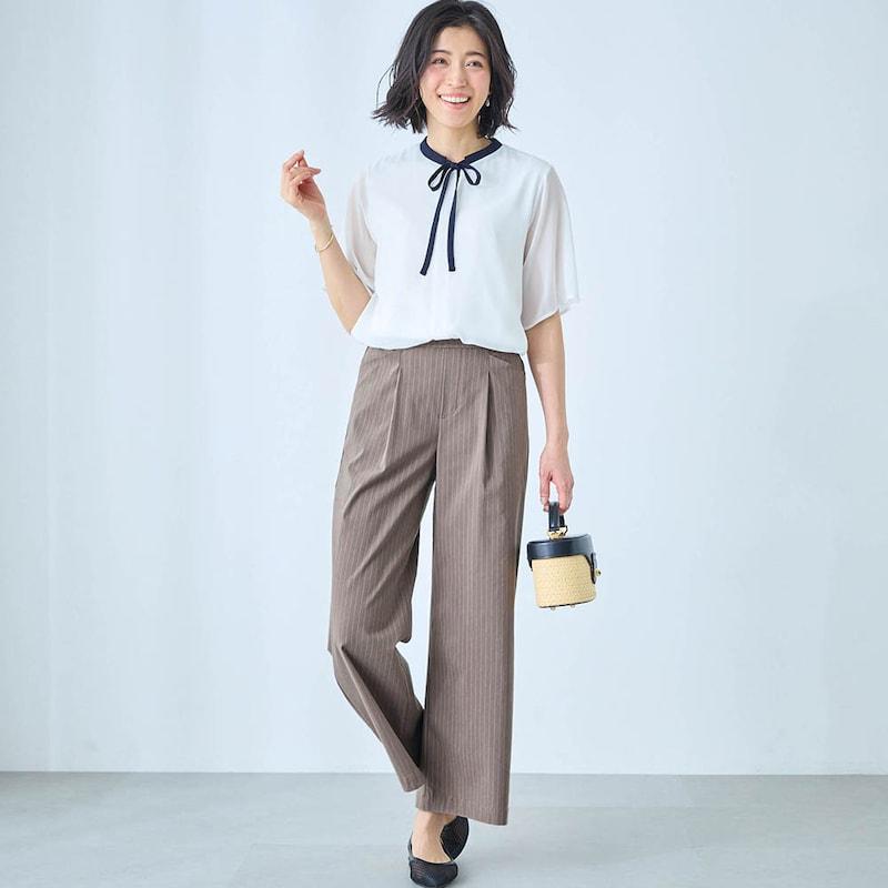 ベルメゾン（BELLE MAISON） ワイドパンツ レディースパンツ