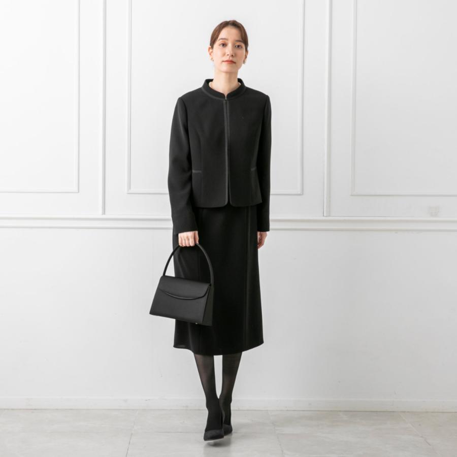 スーツ フォーマルスーツ 喪服 礼服 レディーススーツ 2点セット レディース ジャケット ワンピース ブラックフォーマル フォーマル 東京ソワール 冠婚葬祭_15