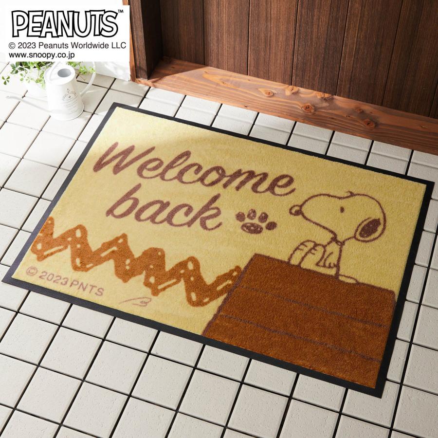SNOOPY（スヌーピー） 玄関マット 屋外マット マット 敷物 泥落とし