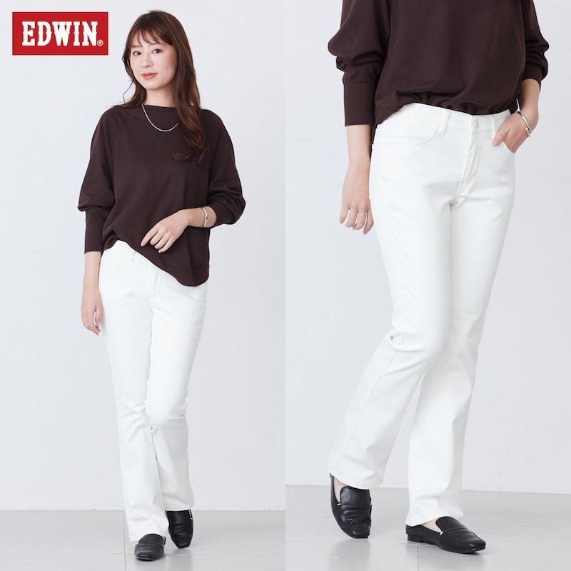 EDWIN（エドウィン） パンツ レディース ホワイト 白 白パンツ