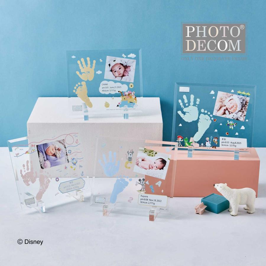 Disney（ディズニー） お仕立券 手形 足形 クリアガラス フォト