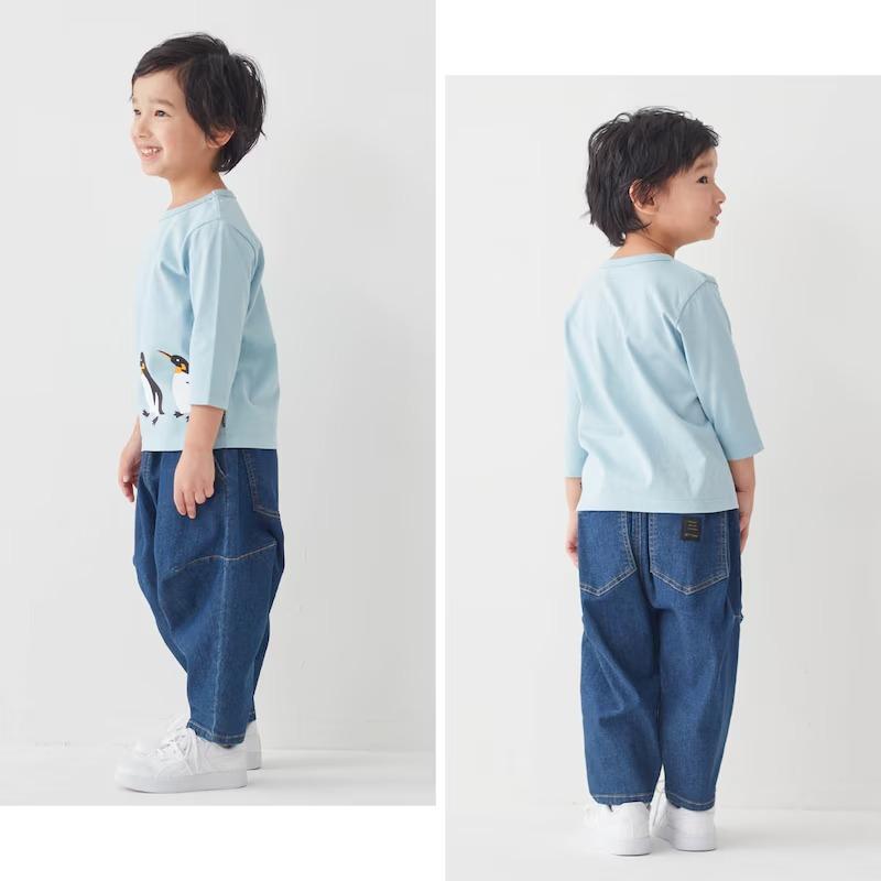 tシャツ 7分袖 キッズ 子供 男の子 七分袖 トップス キッズtシャツ