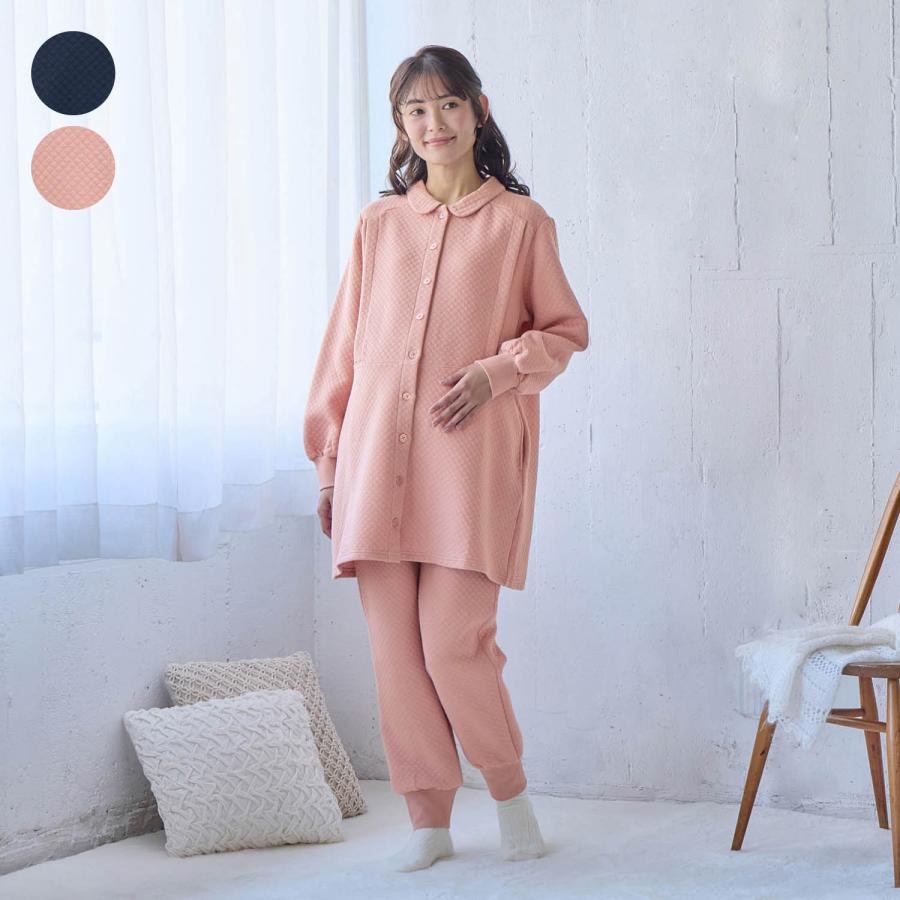 ベルメゾン（BELLE MAISON） マタニティ パジャマ 冬 授乳パジャマ