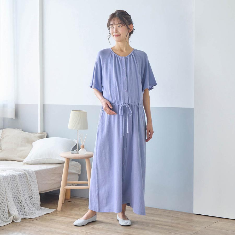 マタニティ パジャマ 半袖 マタニティパジャマ 授乳パジャマ 授乳 ワンピース 前開きパジャマ 2WAY ロンパース 授乳服 ウエストドロスト 入院準備 |  | 15