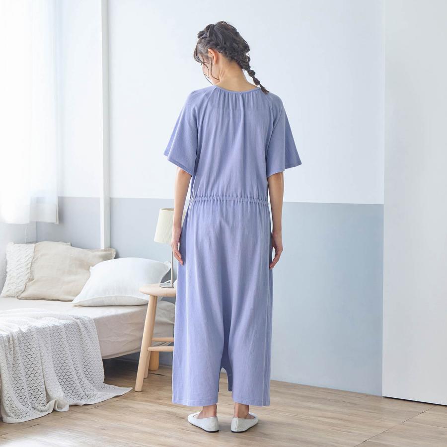 マタニティ パジャマ 半袖 マタニティパジャマ 授乳パジャマ 授乳 ワンピース 前開きパジャマ 2WAY ロンパース 授乳服 ウエストドロスト 入院準備 |  | 04