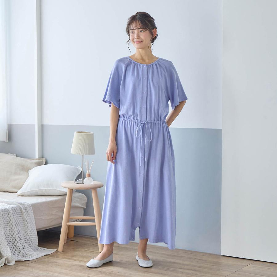 マタニティ パジャマ 半袖 マタニティパジャマ 授乳パジャマ 授乳 ワンピース 前開きパジャマ 2WAY ロンパース 授乳服 ウエストドロスト 入院準備 |  | 07