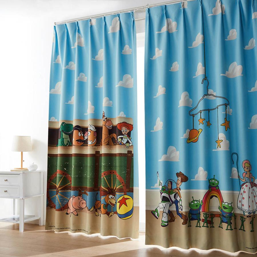 Disney（ディズニー） カーテン 遮光 2級遮光 洗える 遮光カーテン 遮