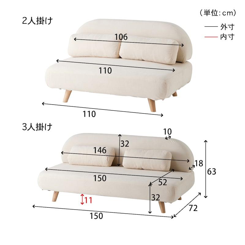 ソファー ソファ 家具 ファブリック カバーリング コンパクト シンプル