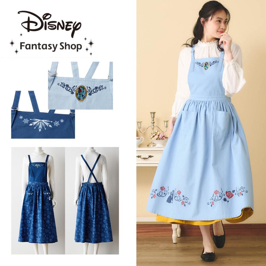 ディズニー刺繍エプロン レディースフリーサイズ