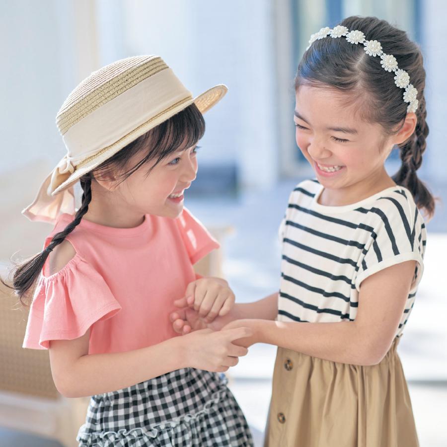 ワンピース ワンピ ワンピースドレス 子供 キッズ 子供服 女の子 ガールズ ガーリー バックリボン ドッキング デザイン ジータ GITA 100 110 120 130 おしゃれ｜bellemaison｜15