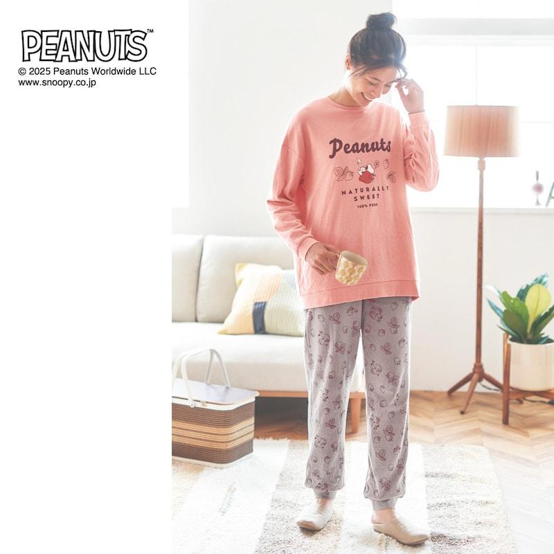 PEANUTS パジャマ 寝巻 ルームウェア 部屋着 ナイトウェア ワンマイル