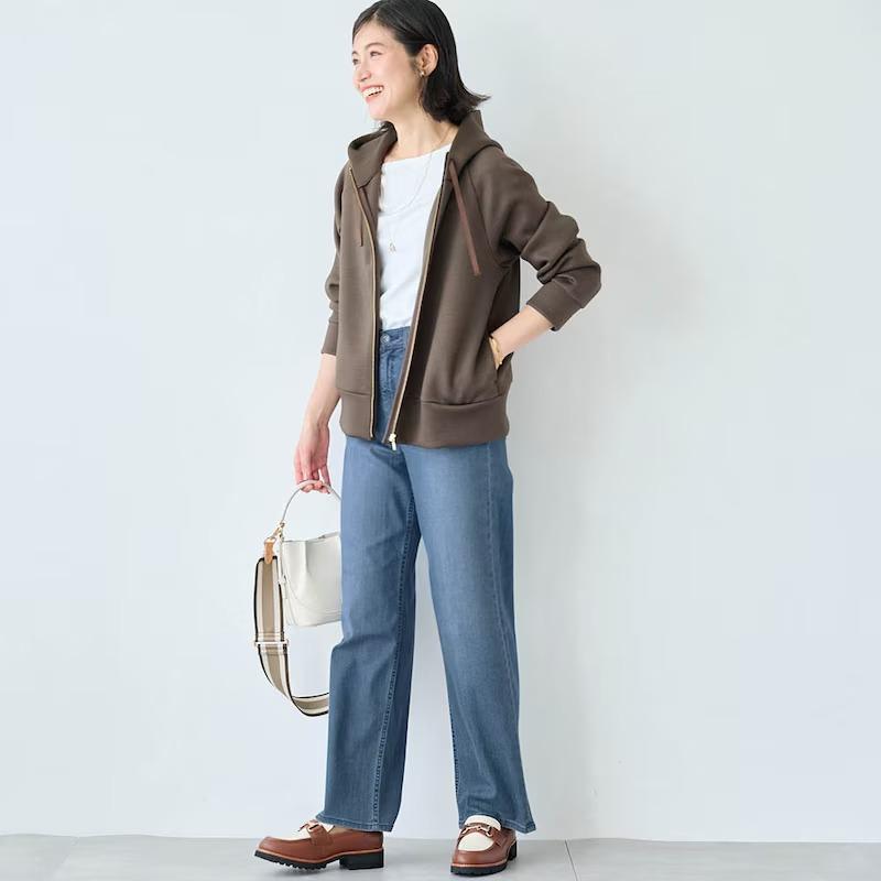 ワイドパンツ デニムパンツ レディース レディースパンツ ストレートパンツ ジーンズ デニム パンツ ボトムス ロングパンツ きれいめ 通勤 オフィス シンプル_15