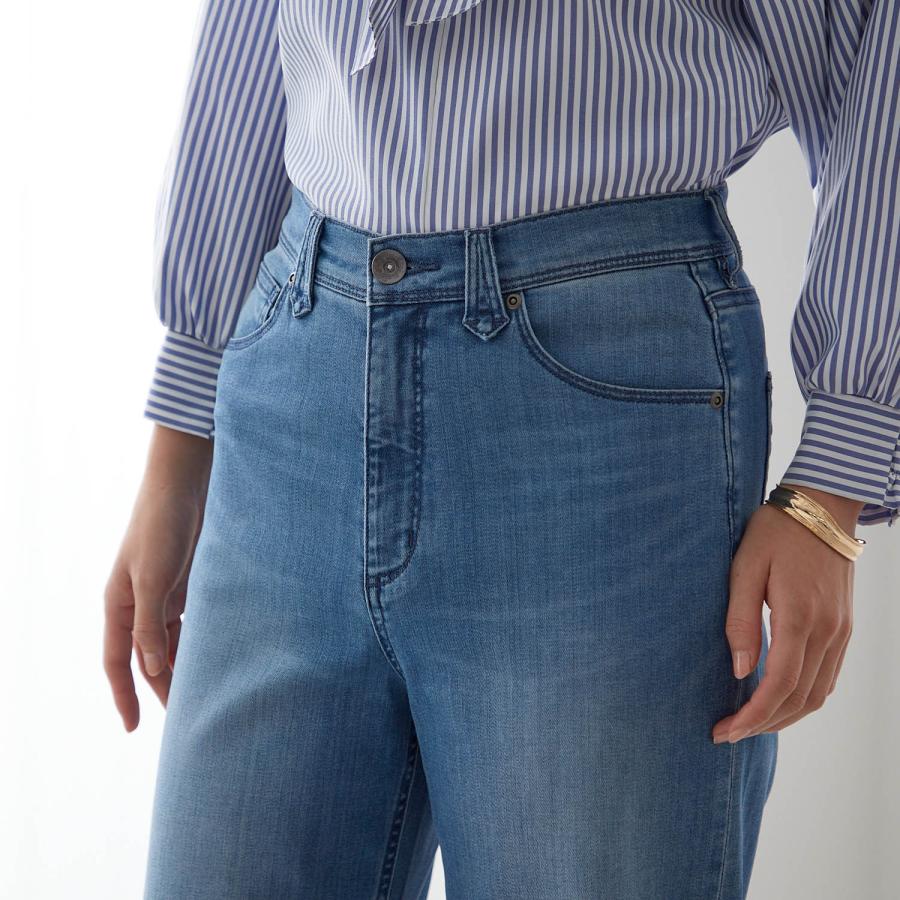 ワイドパンツ デニムパンツ レディース レディースパンツ ストレートパンツ ジーンズ デニム パンツ ボトムス ロングパンツ きれいめ 通勤 オフィス シンプル_7