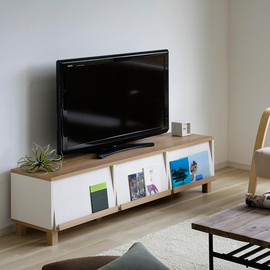 フラップ扉のナチュラルテレビ台 149.5_13
