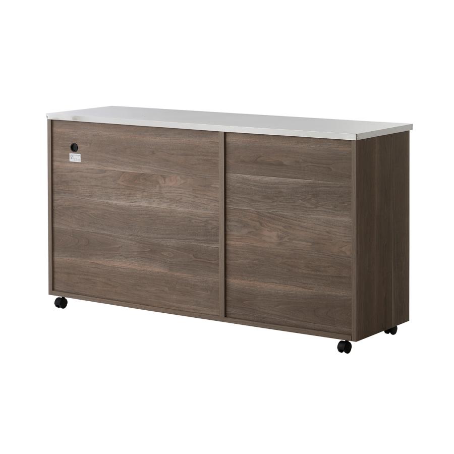 【24日まで】ベルメゾン 木製食器棚・キッチンカウンター ウォールナット ベルメゾン（BELLE MAISON） キッチンラック キッチンカウンター