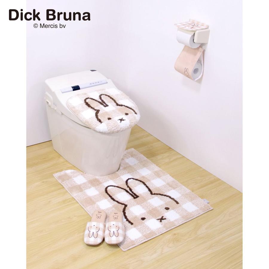 Miffy（ミッフィー） トイレマット・フタカバー／チェックライン
