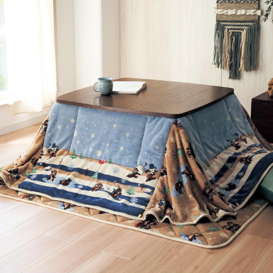 Disney（ディズニー） こたつ布団 正方形 省スペース コタツ布団