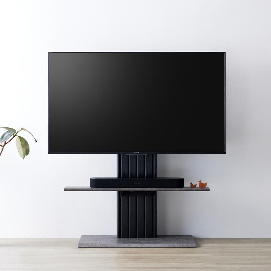 グレーデザインのテレビスタンド_11