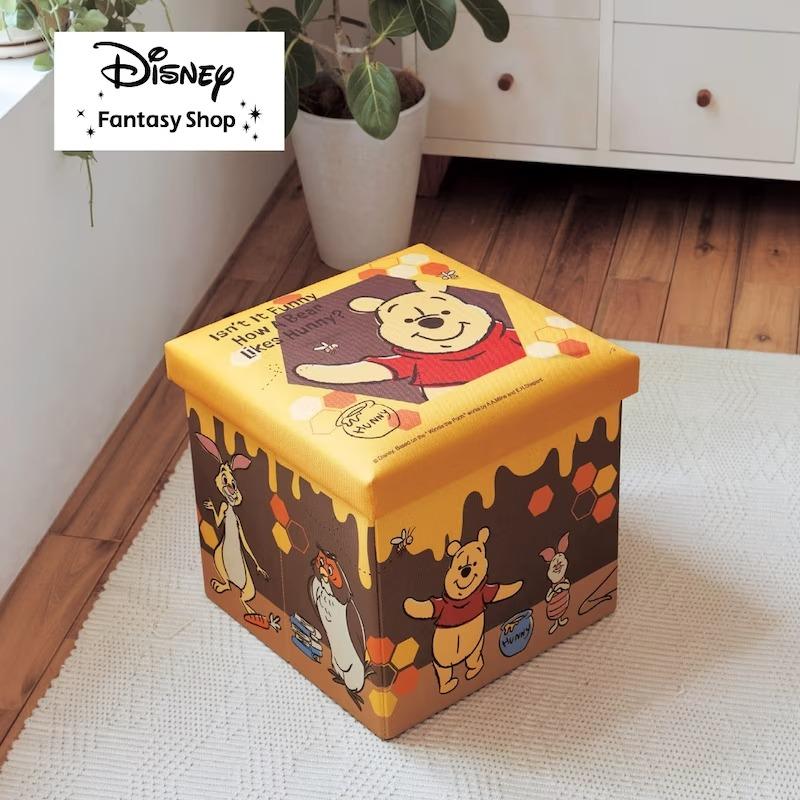 ディズニー×ベルメゾン　プーさん　収納BOX 収納ケース　3個 カラーボックスに収納できるやわらかバケツ3個セット（ディズニー