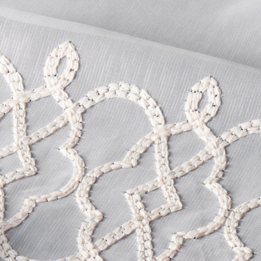 2番-白刺繍 レース 北欧 目隠し 【2枚入り】 【1枚幅480cm】 【公式通販】