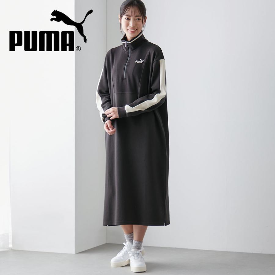 PUMA（プーマ） ハーフジップ長袖ワンピース S M L XL : ベルメゾン