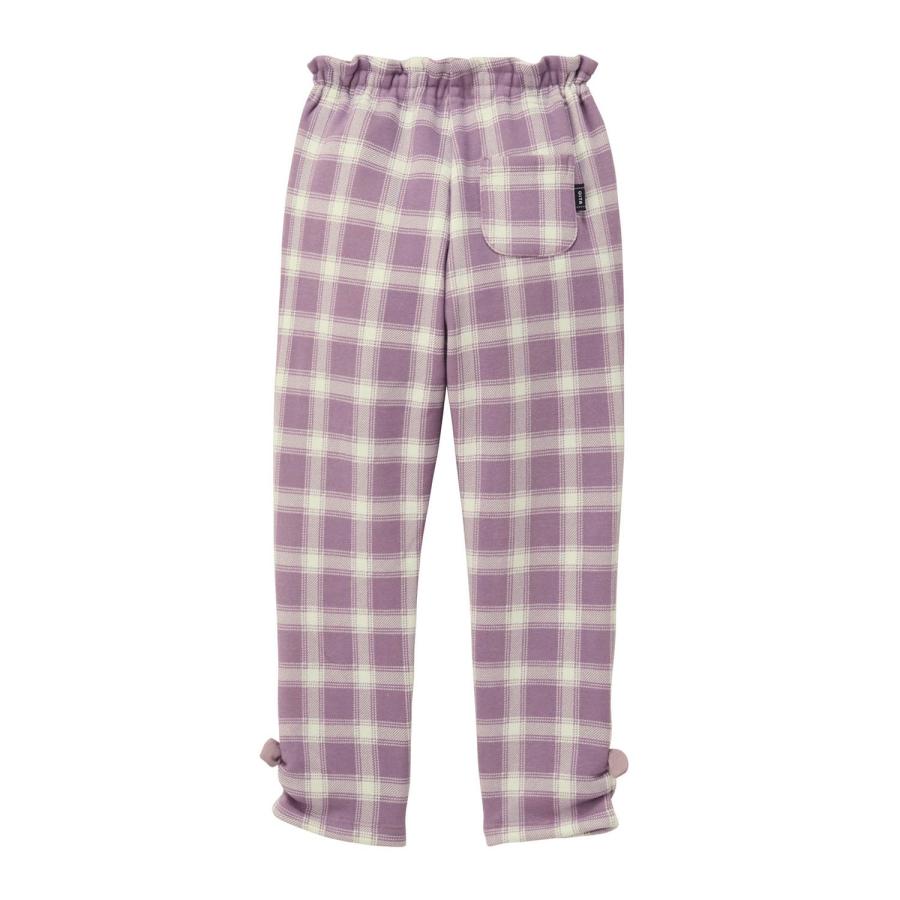 パンツ ロングパンツ 子供 キッズ 子供服 女の子 ガールズ 裏シャギー あたたか あったか 秋 冬 裾リボン デザイン ズボン 通学 おしゃれ ジータ GITA | ベルメゾン | 06