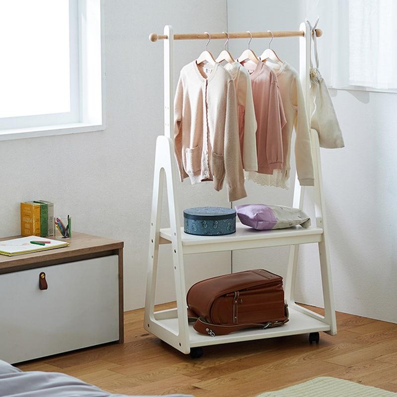 ベルメゾン（BELLE MAISON） ハンガーラック ラック ハンガー 子供用