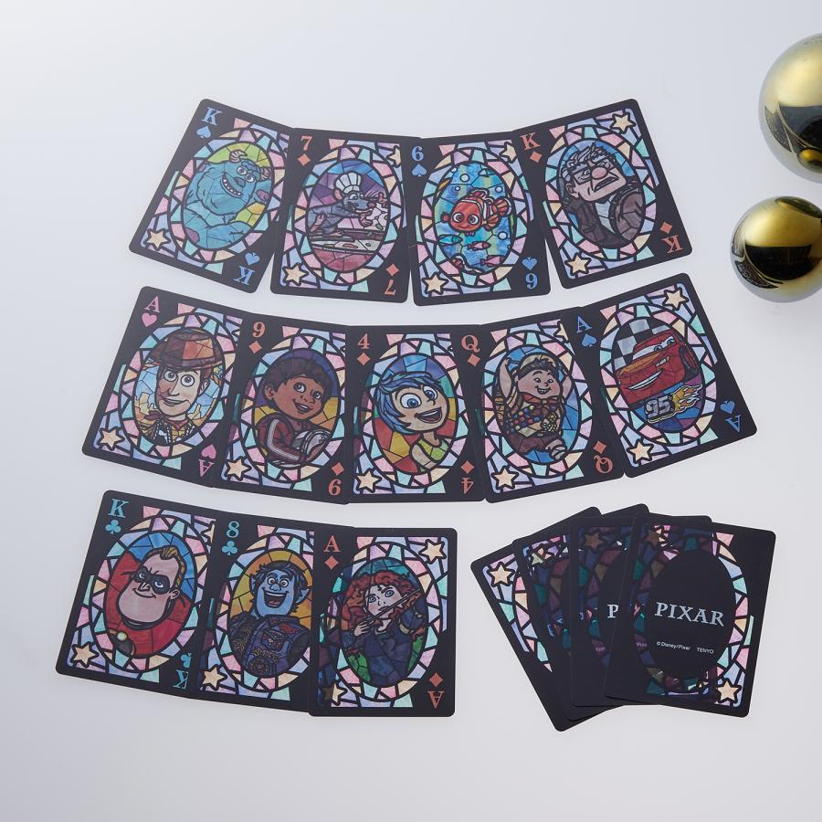 Disney（ディズニー） ステンドグラス調のトランプ「ピクサー