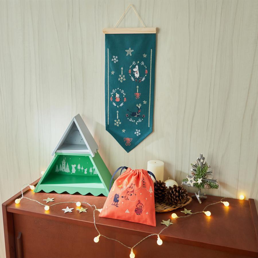 MOOMIN（ムーミン） 吊り下げ棒付き刺繍のタペストリー「ムーミン
