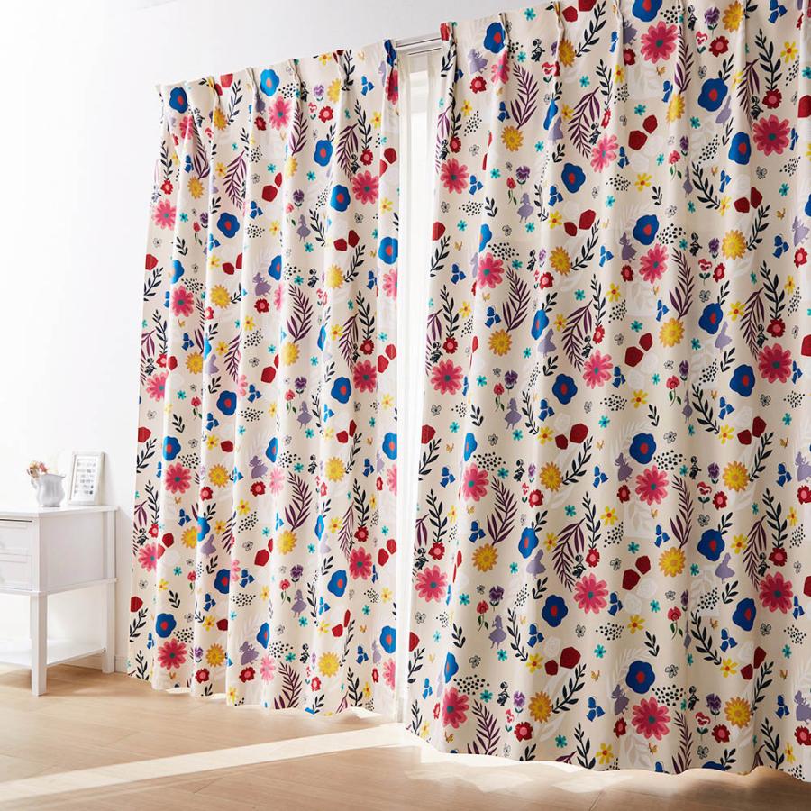 Disney（ディズニー） カーテン 遮光カーテン 2級遮光 洗える 遮熱