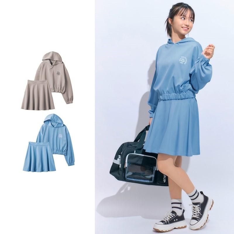 パペルラピス パーカー フレアスカート セット キッズ 女の子 子供