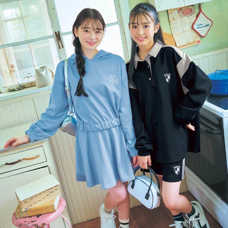 パペルラピス パーカー フレアスカート セット キッズ 女の子 子供