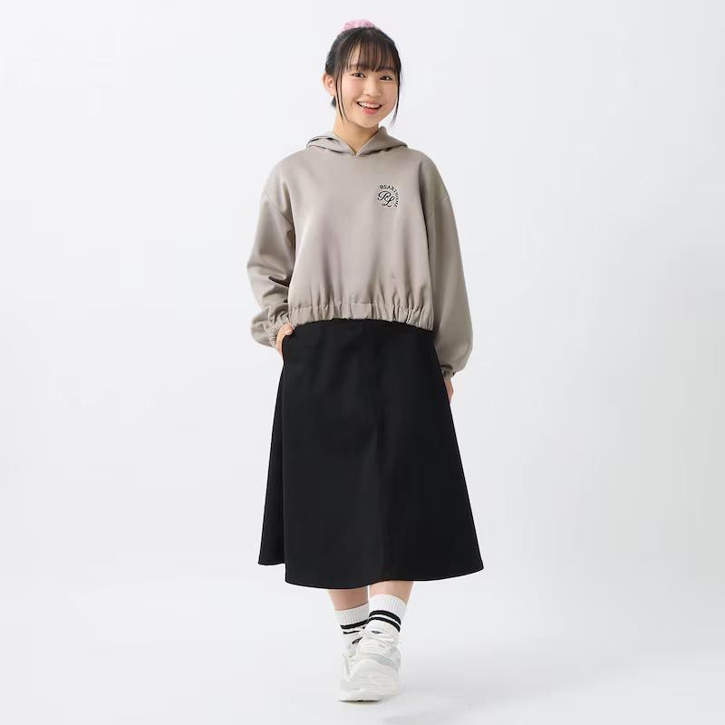 パペルラピス パーカー フレアスカート セット キッズ 女の子 子供