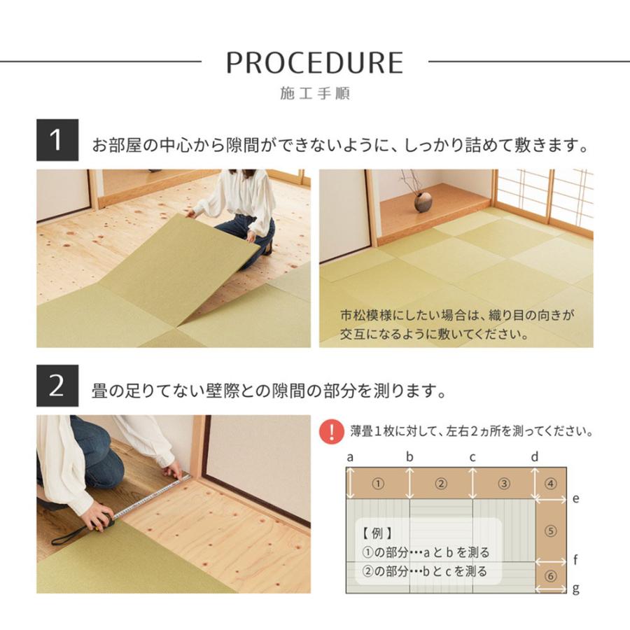 紙素材の軽量置き畳 3枚セット