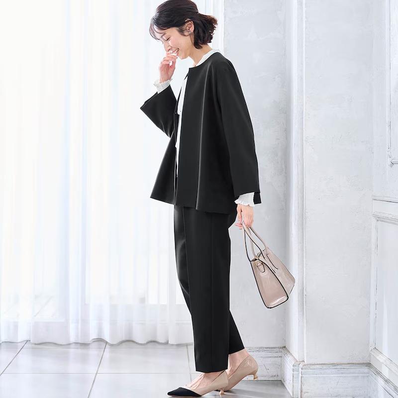 ベルメゾン（BELLE MAISON） 卒業式 母 服装 入学式 スーツ パンツ