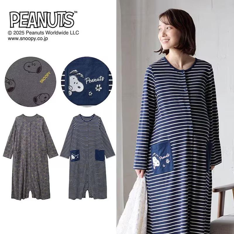 PEANUTS ワンピースパジャマ マタニティ レディース パジャマ