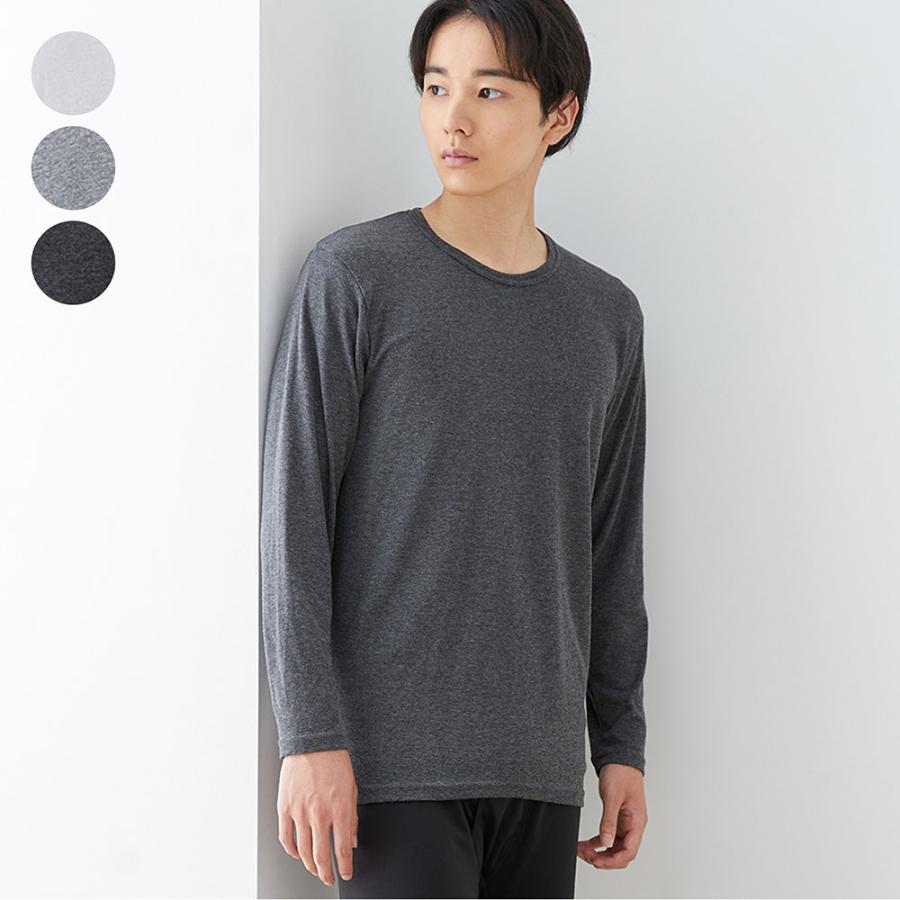 吸湿発熱ストレッチ長袖丸首シャツ M L LL : ベルメゾン Yahoo!ショッピング店 - 通販 - Yahoo!ショッピング