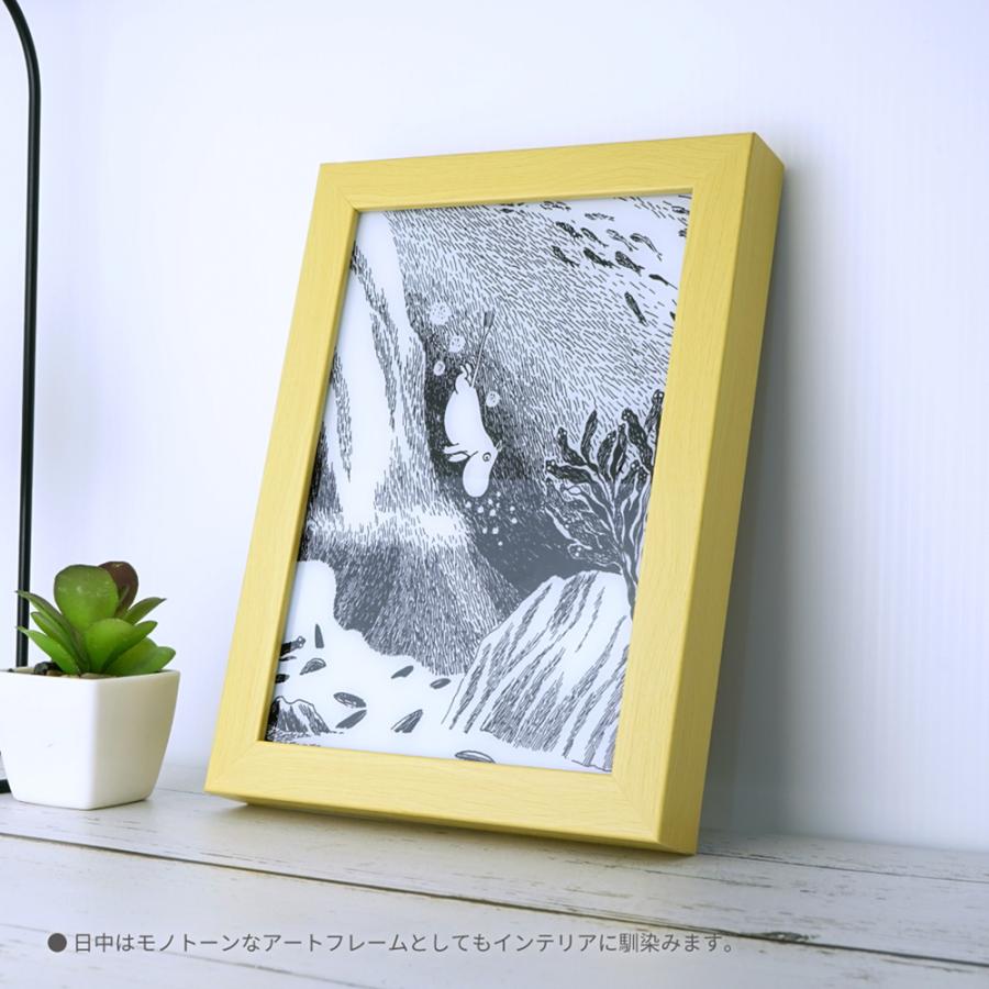 MOOMIN（ムーミン） 木製フレームの光るアートボード「ムーミン