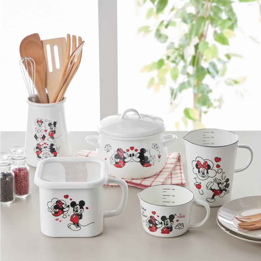 Disney（ディズニー） ホーローの両手鍋（16cm）「ミッキー＆ミニー