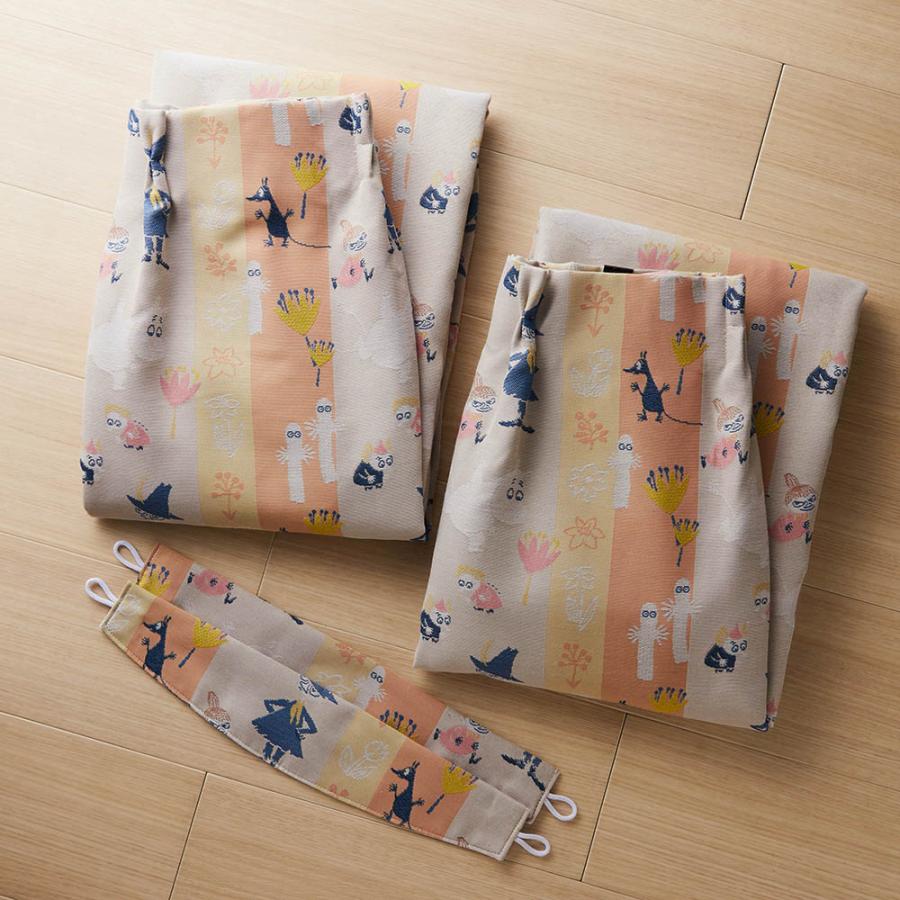 カーテン 2枚組 洗える リビング ダイニング キッズルーム ジャカード織り インテリア MOOMIN ムーミン キャラクター おしゃれ 新生活 幅約100 2枚_7