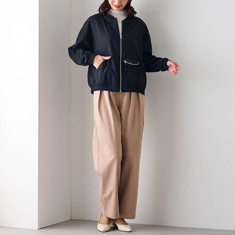 美品 SPORTMAX シルク100% ライトブルゾン 春夏 薄手 ゆったり ベルメゾン（BELLE MAISON） ブルゾン レディース ノーカラー ノー